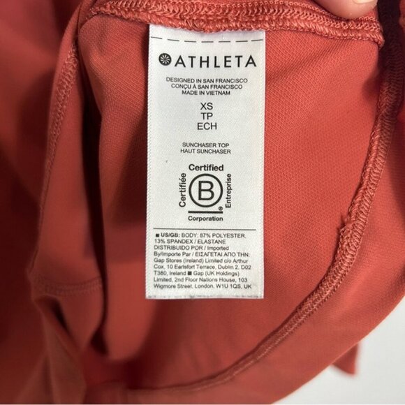 Athleta Sunchaser UPF Dusty Rose Pink Long Sleeve Active Outdoor Top Size XS - Picture 6 of 10